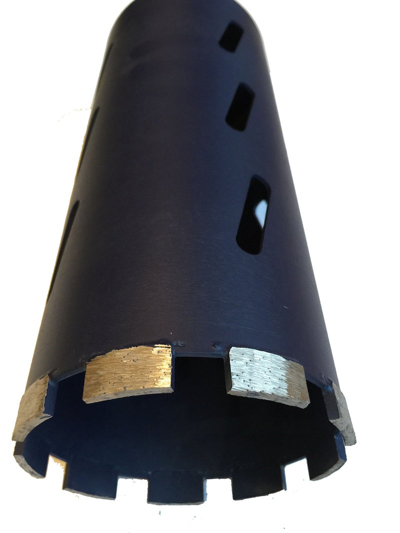 DPT 4 1/2" Laser Welded Dry Diamond Core Drill Bits for Cutting Concrete and Asphalt, 4 1/2" Diameter x 11" Length - Image 1